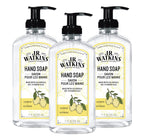 J.R. Watkins Gel Hand Soap, 3 Pack of 11 Fl Oz, Lemon