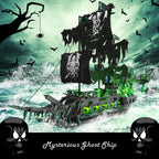 JMBricklayer Flying Dutchman Pirate Ship Building Set for Adults with LED