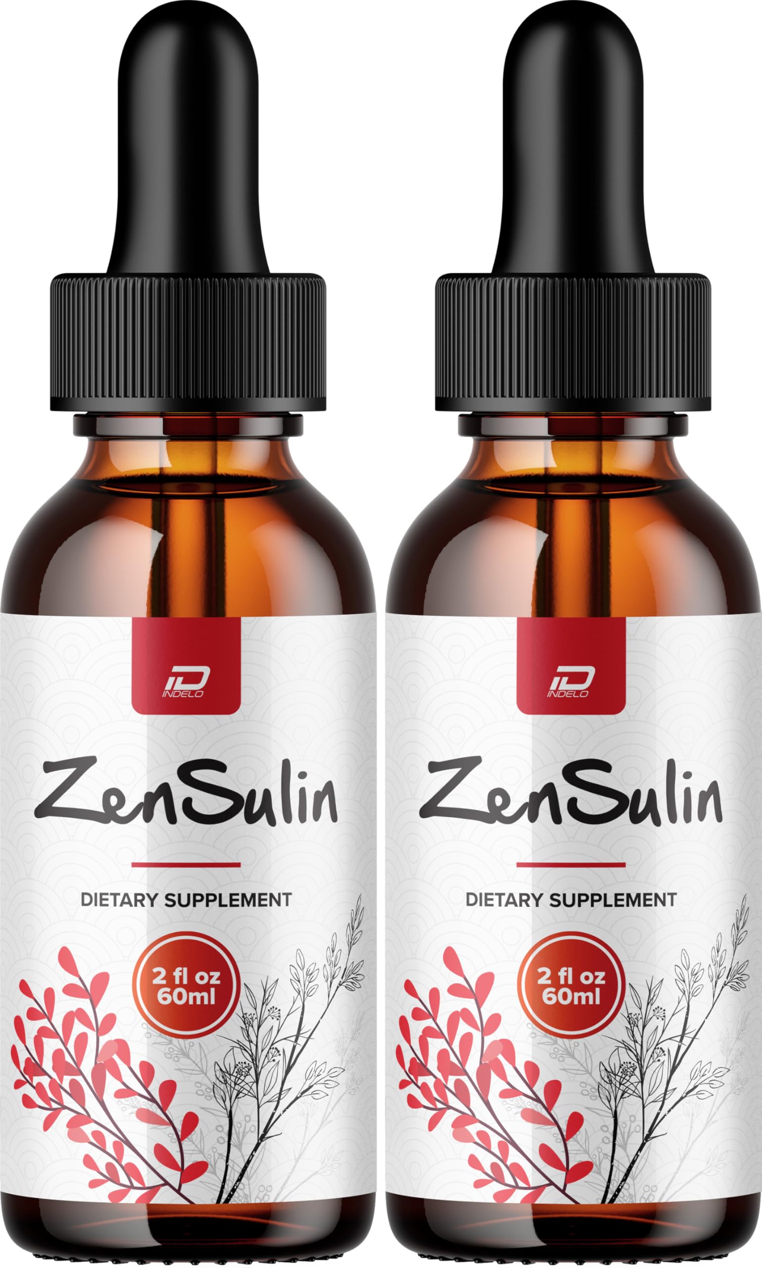 Indelo ZenSulin Liquid Drops – Zen Sulin Natural Liquid Dietary Natural Blend Supplement (2 Pack – 2 Month Supply)