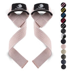 Fitgriff�� Lifting Wrist Straps for Weightlifting, Gym, Deadlift, Workout (Made of Premium Cotton & Padded) - Men & Women (XS, Blush Pink (Silicone-Grip))