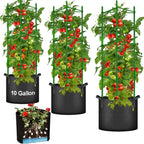Moirsunt Tomato Cages with 10 Gallon Grow Bags, 48 Inches Tomato Planter
