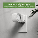 L LOHAS LED Night Lights Plug into Wall, Night Light Projector, Dusk to Dawn Sensor, Rotating White Nightlight for Kids, Soft White Ambient Lighting for Bathroom, Gaming Room, Gifts,2 Pack