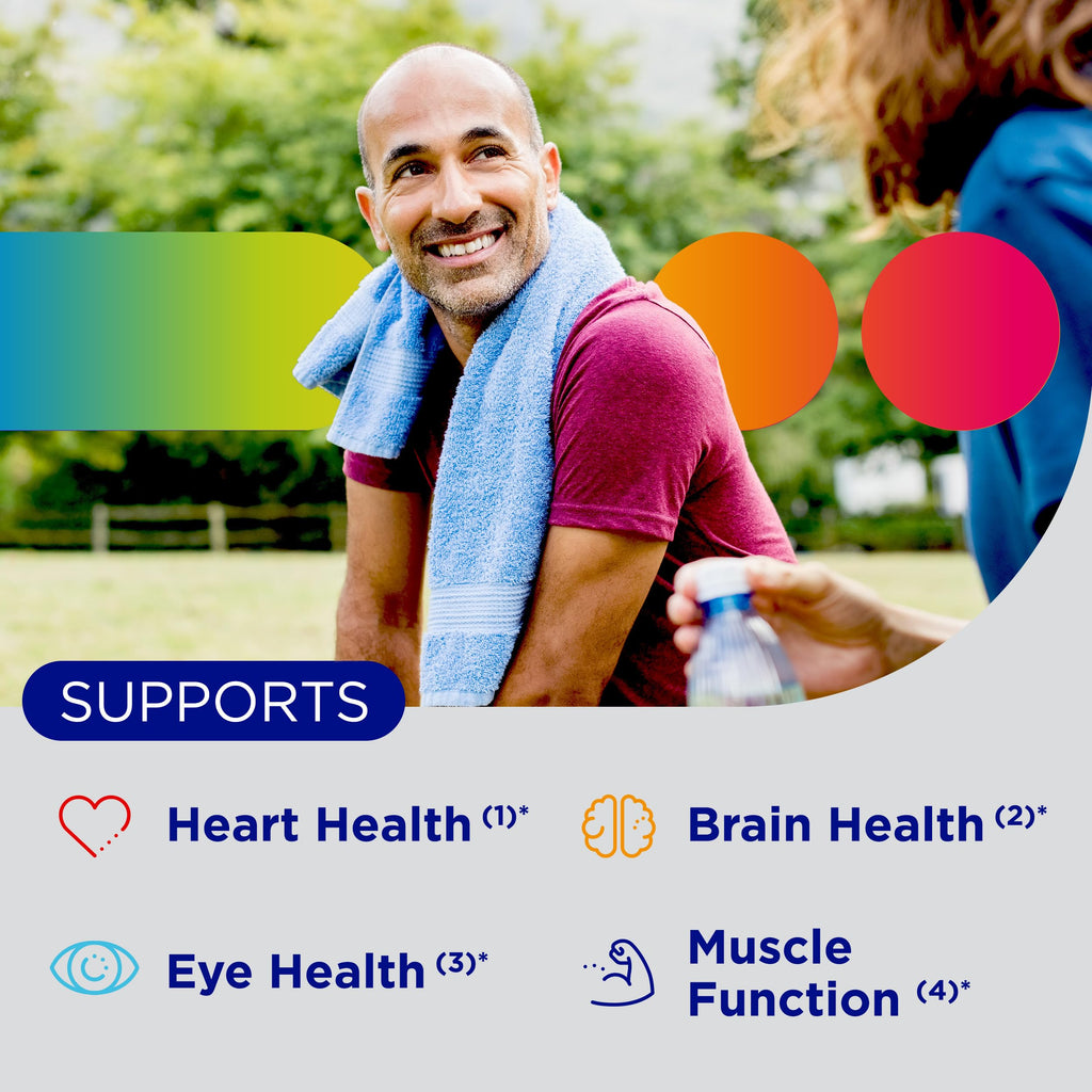 Centrum Silver Multivitamin for Men 50 Plus, Multimineral Supplement, Vitamin D3, B-Vitamins and Zinc, Gluten Free, Non-GMO Ingredients, Supports Memory and Cognition in Older Adults - 100 Ct