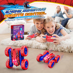 Excitobo Remote Control Car,RC Cars for 4 5 6 7 8 9 10 11 12 Year Old Boy Double Sided 360°Flip 4WD Rechargeable Drift RC Race Car Boys Toys Birthday Gifts Christmas Basket Stuffers for Kids Age 4-12