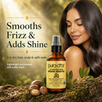 PURA D'OR USDA ORGANIC Moroccan Argan Oil Pure Cold-Pressed Hair & Skin 4oz