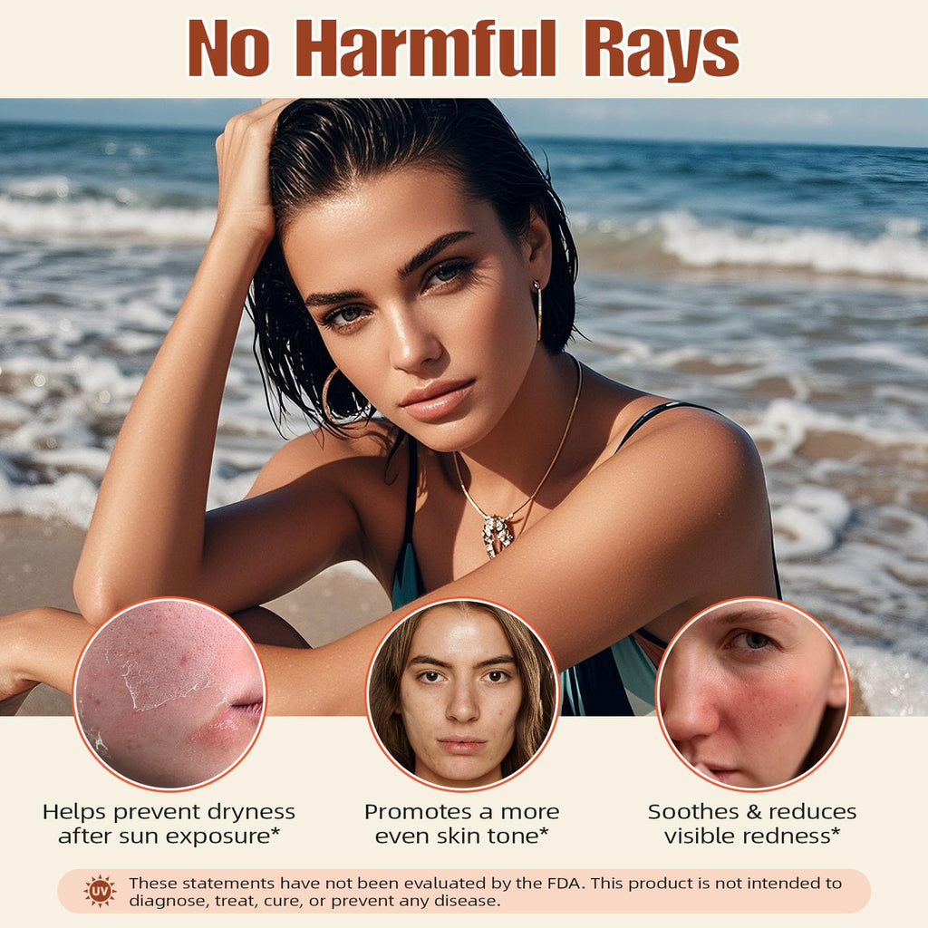 Sunless Tanning Drops To Drink,Drinkable Sunless Tanning Drops,Oral Drink Moisturizing Bronzing Tanner for Face & Body,Sun-Kissed Glow for All Skin