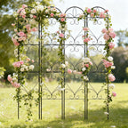 XYCCRX 4 Pack Garden Trellis, Metal Trellis for Outdoor Climbing Plants