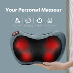 Papillon Fathers Day Dad Gifts for Men,Back Massager with Heat,Shiatsu Neck Massager Pillow for Back,Neck,Shoulder,Foot&Lower Back Pain Relief,Relaxation Gifts for Women/Mom/Dad (Cyan Blue)