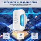 Ultrasonic Pest & Mouse Repeller, Indoor Pest Control, Ultrasonic Pest Repellent, Indoor Pest Control for Home, Kitchen, Office, Warehouse, Hotel, Two Mode Switching, 6 Packs