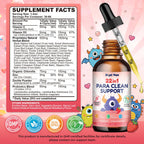 SEPT YAN 22 in 1 Parasite Cleanse for Humans & Kids, Herbal Gut Cleanse Liquid Drops with Wormwood, Black Walnut, Clove, Chlorella, Oregano, Digestive Health Support - Strawberry Flavor, 2 Fl Oz