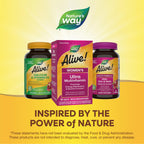 Nature's Way Alive! Ultra Multivitamin for Women, Complete Daily Women's Vitamins, High Potency Formula, Promotes Energy Metabolism and Muscle Function*, Vitamin A, C, D, Methylated B12, 60 Tablets