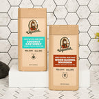 Dr. Squatch Natural Men's Body Wash Shower Gel - Cleansing, Nourishing, Long Lasting Scent, Moisturizing Body Wash for Men - Coconut Castaway + Wood Barrel Bourbon (14 oz, 2-Pack)