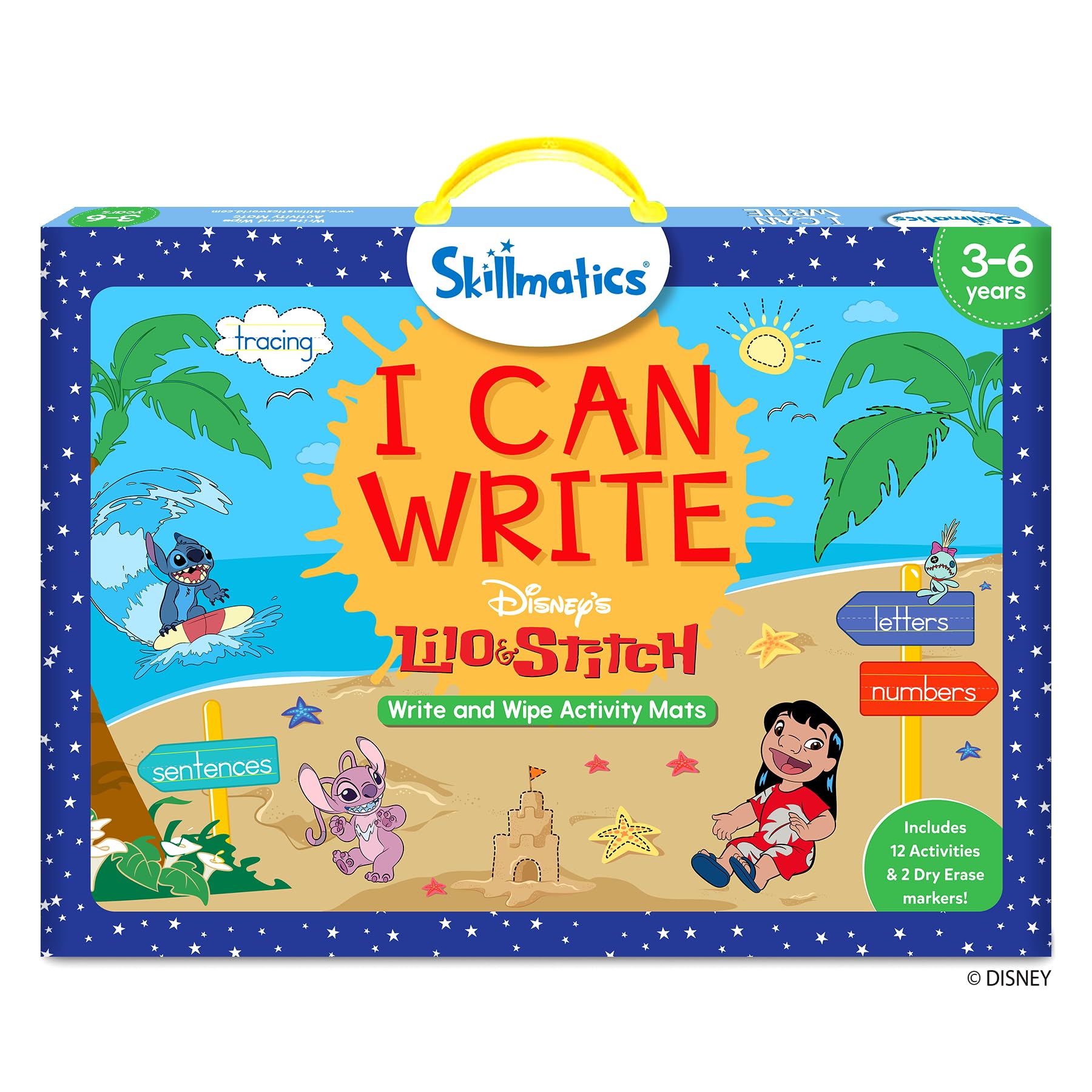 Skillmatics I Can Write Disney's Lilo & Stitch - Reusable Preschool Learning Activities, Educational Toy and Game, Back to School Supplies, Gifts for Students, Kids, Toddlers Ages 3, 4, 5, 6