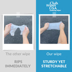 Club Wipes USA Sanitizing Wipes: 5000 Unscented Wipes (8" x 5"): 4 Refill Mega Rolls for Floor Stand and Wall Dispensers - For Gyms, Restaurants, Offices