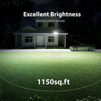 Onforu 75W LED Flood Light Motion Sensor Outdoor, 7000lm Dusk to Dawn Flood Light, Security Light with Three Head, IP65 Waterproof Exterior Floodlight, 6500k Wall Light for Entryway Stairs Yard Garage