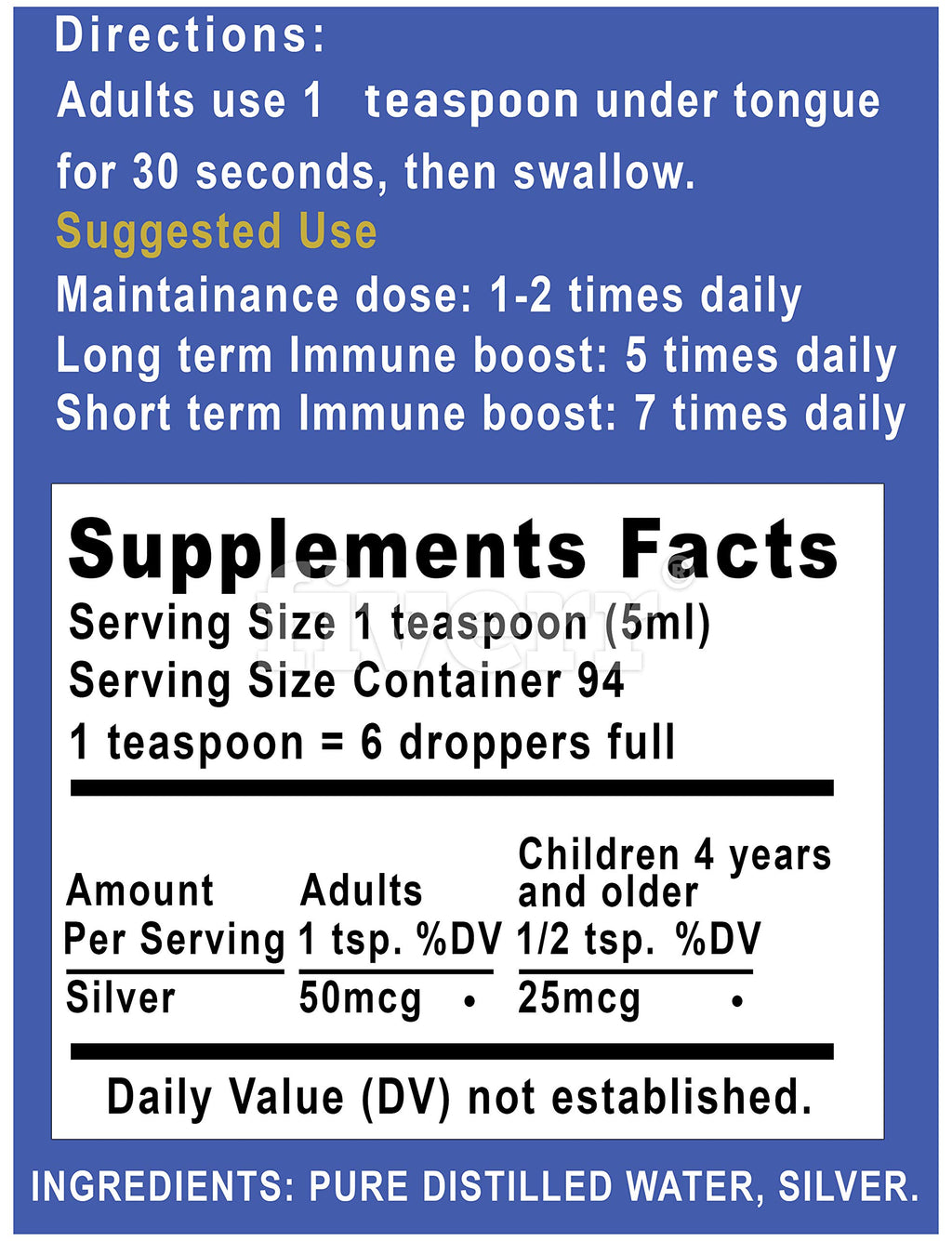 Colloidal Silver Liquid - 16 oz Glass Bottle by Silver Holisitcs