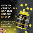 Nutravita NSF Certified Creatine Gummy - Creatine Monohydrate Gummies for Men & Women-5g of Creatine Monohydrate per Serving - Sugar Free,Vegan, Passion Fruit Flavor, 120 Count