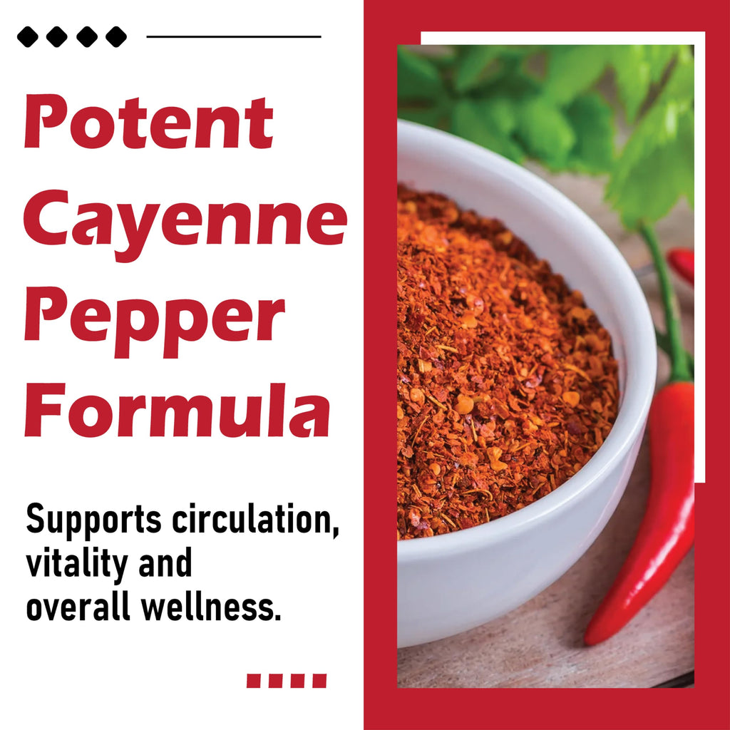 AuriLabs Cayenne Pepper Softgels - Enhanced with Vitamin D3+K2 Complex - Features Grape Seed, Hawthorn & Beetroot Extracts - Herbal Supplement (1)