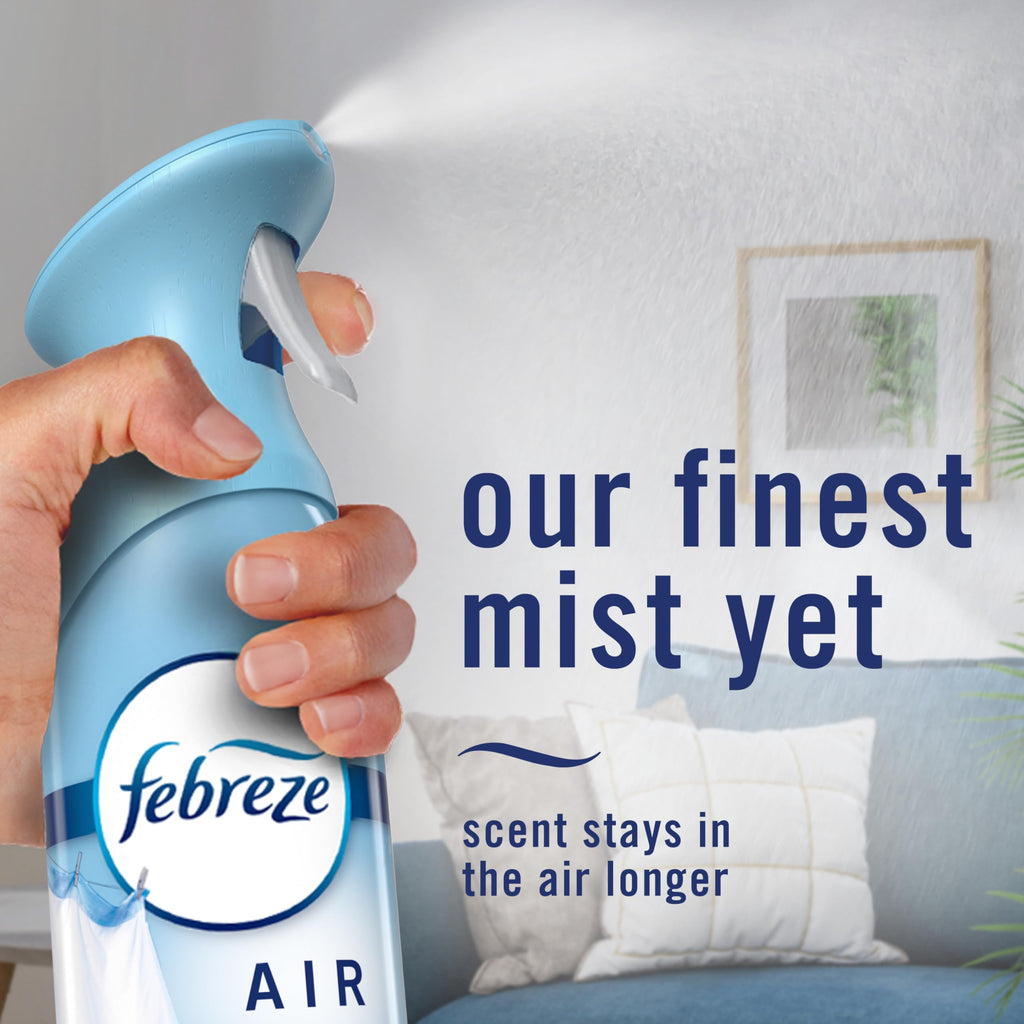 Febreze Air Mist, Air Freshener, Odor Fighting Room Spray, Deodorizer for Home Bathroom Kitchen Office Apartment, Lilac Sunrise, Warm Ocean Breeze, Summer Golden Hour Variety Pack, 8.1oz (Pack of 3)