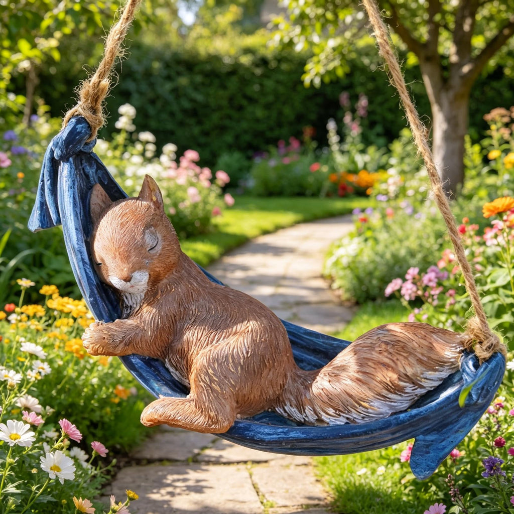 LC LCdecohome Squirrel Garden Décor Hanging Statue 7.75 * 3.75 * 3.25 Inch