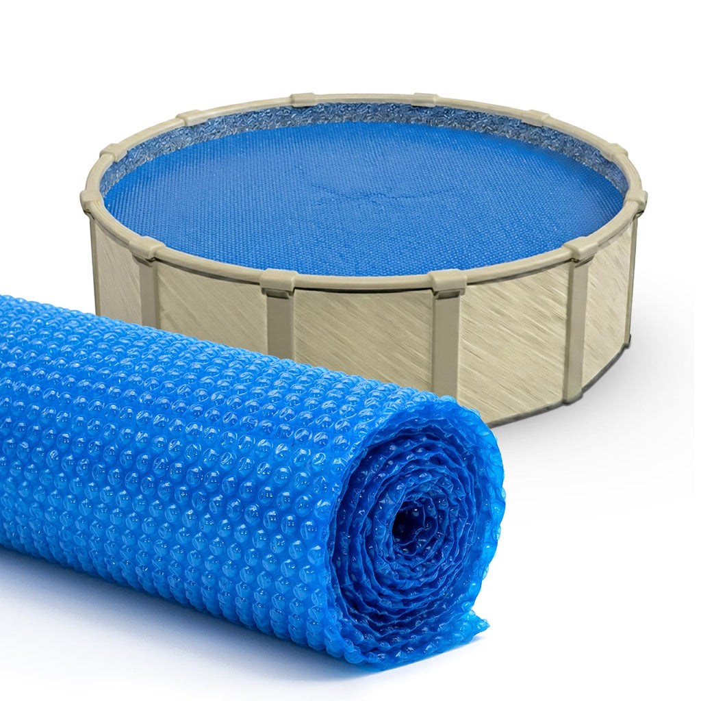 Sun2Solar Blue 18 ft Round Pool Solar Cover | 12 Mil | Heat Retaining Blanket for Inground & Above Ground Swimming Pools | Sun's Energy Heats Pool | Bubble Heating Blankets | 1200 Series