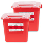 Alcedo Large Sharps Container 2 Gallon (2-Pack) Home & Professional Use
