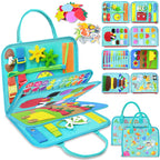 Exorany Busy Board Montessori Toys for Toddler Boy Girl Birthday Gifts, Busy Book Sensory Learning Toys for Toddlers, Toddler Airplane Car Travel Toy Educational Activities