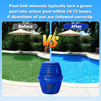 7.5k-20k Gallons Blue Pool Unit Replacement Mineral Cartridge for Pool RX,Compatible with Above Ground and Inground Pools Filter Replacement, up to 6 Months