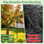Adjustable Tree Support Pole with Crutch, Fruit Tree Branch Support(2Pack)