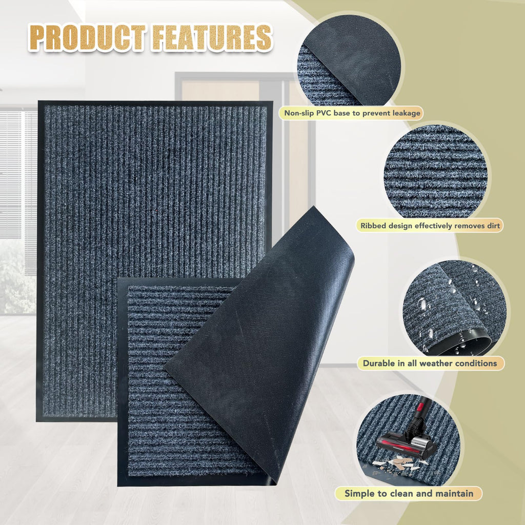 Dmprosel Front Door Mat, 2'x3'Indoor Outdoor Welcome Commercial Floor Mats