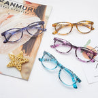 EYEGUARD Reading Glasses 4 Pack Quality Fashion Colorful Readers for Women +4.50