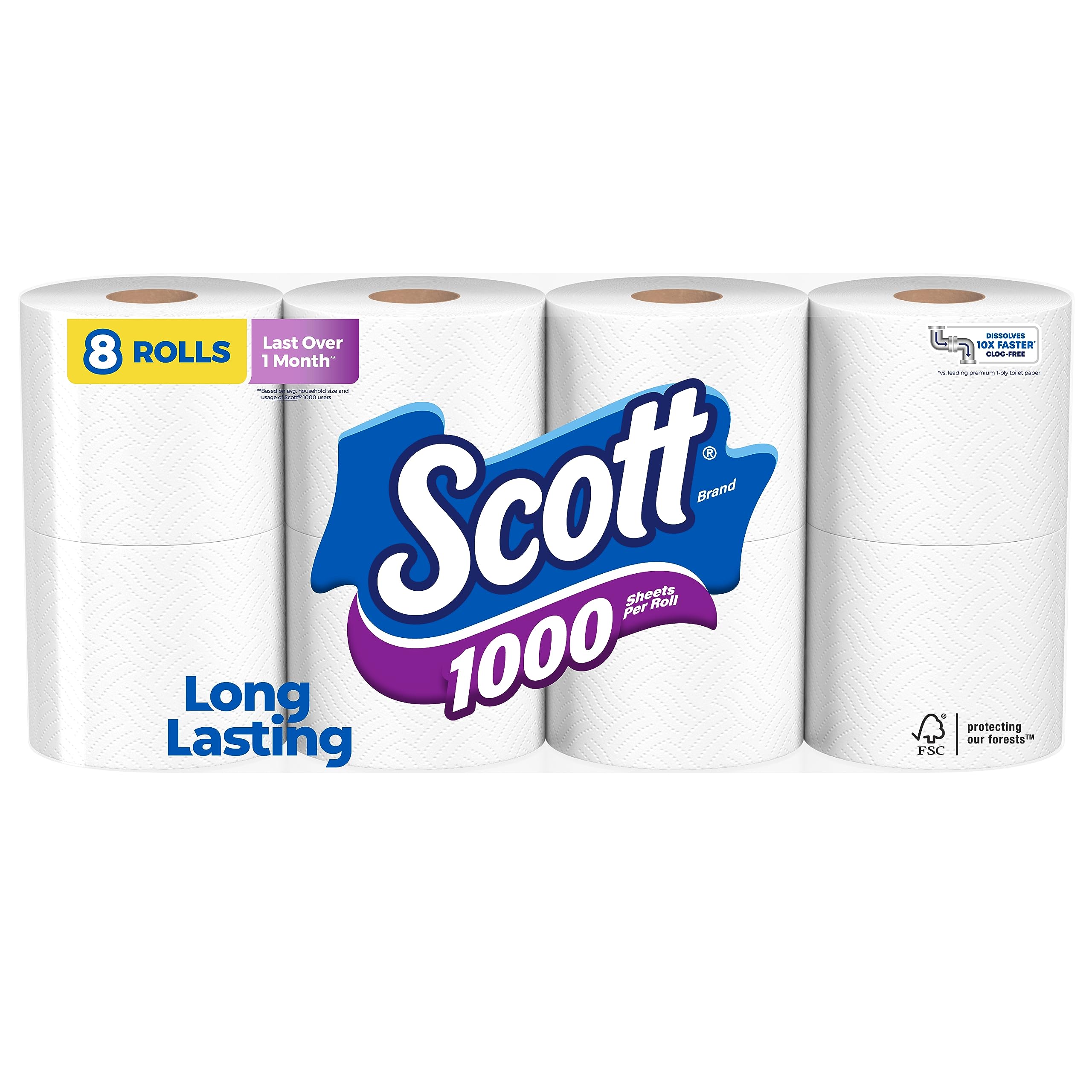 Scott, Scott Bath Tissue 8 Roll, 8 Count