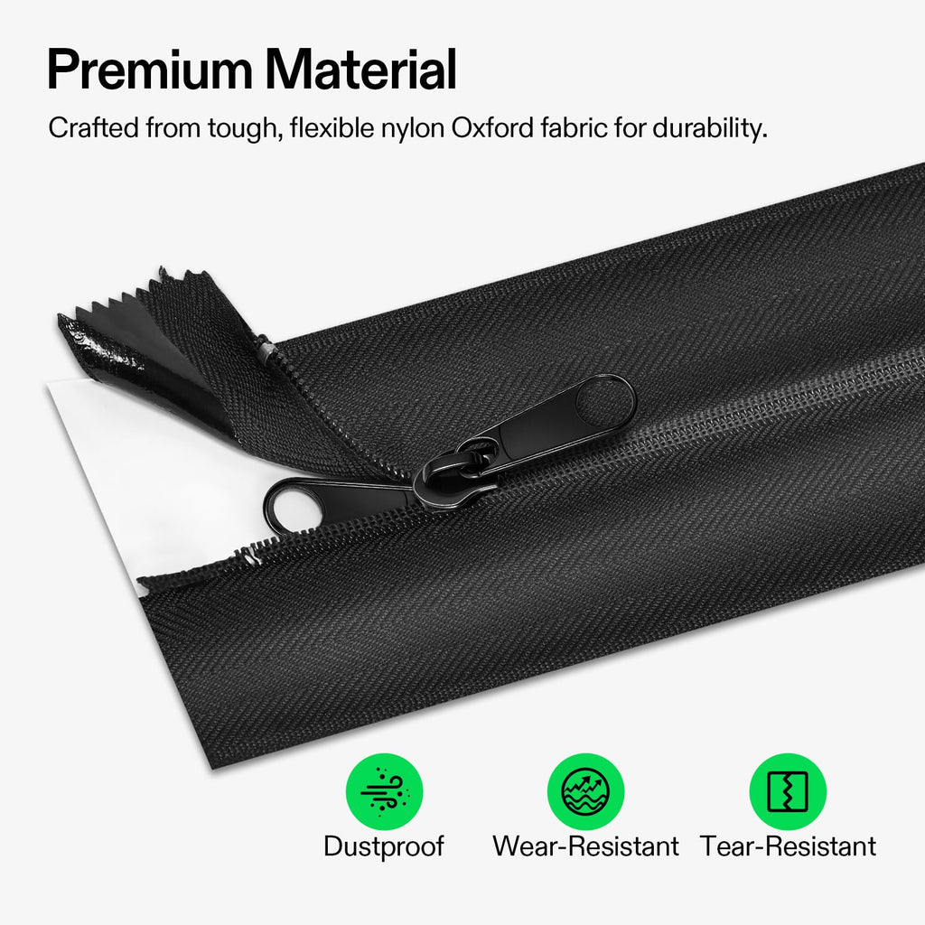 VIVOSUN Self Adhesive Zipper Door, 3In. x 7Ft. Peel & Stick, 2-Pack