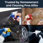 Leak-Free, Chemical Resistant Spray Head 5 Pk Industrial Spray Heads Only (No Bottles) for Auto/Car Detailing, Window Cleaning and Janitorial Supply. Heavy Duty Low-Fatigue Trigger and Nozzle.