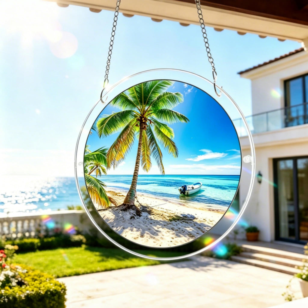 Acrylic Puzzle Suncatcher,Stained Glass Suncatcher Puzzle Window Hanging