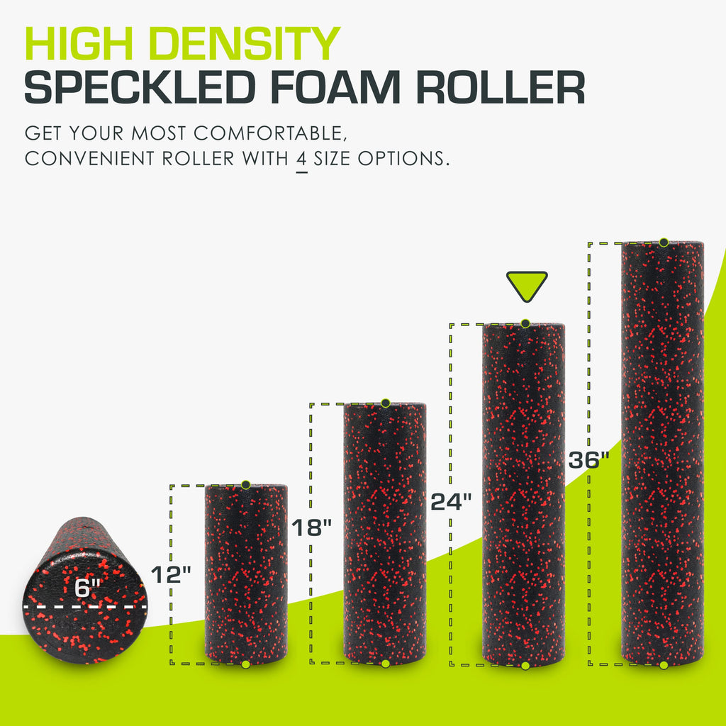 ProsourceFit High Density Foam Rollers long, Firm Full Body Athletic Massage Tool for Back Stretching, Yoga, Pilates, Post Workout Muscle Recuperation