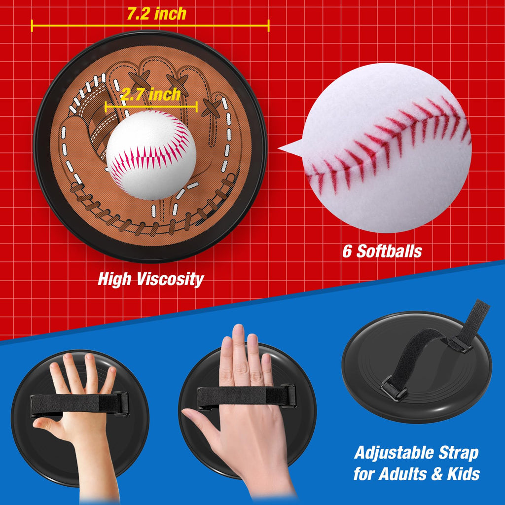 QDRAGON 4 in 1 Tball Set for Kids 3-5 with Toss and Catch Ball Set