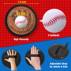 QDRAGON 4 in 1 Tball Set for Kids 3-5 with Toss and Catch Ball Set