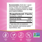 Nature's Way Maca Root, Traditional Libido Support*, 525 mg per Serving, Non-GMO Project Verified, 100 Vegan Capsules (Packaging May Vary)