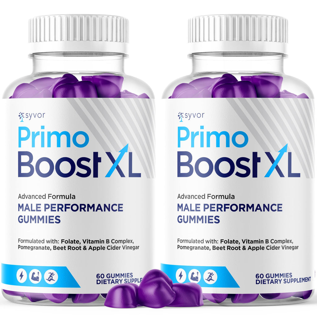 (2 Pack) Primo Boost XL Gummies, Official Primo Boost XL Gummys with All Natural Ingredients, Advanced PrimoBoost Health & Wellness Formula with Max Strength Active Lifestyle Vitamins (120 Gummies)