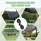 100PCS Shade Cloth Clips, Shade Cloth Plastic Clips