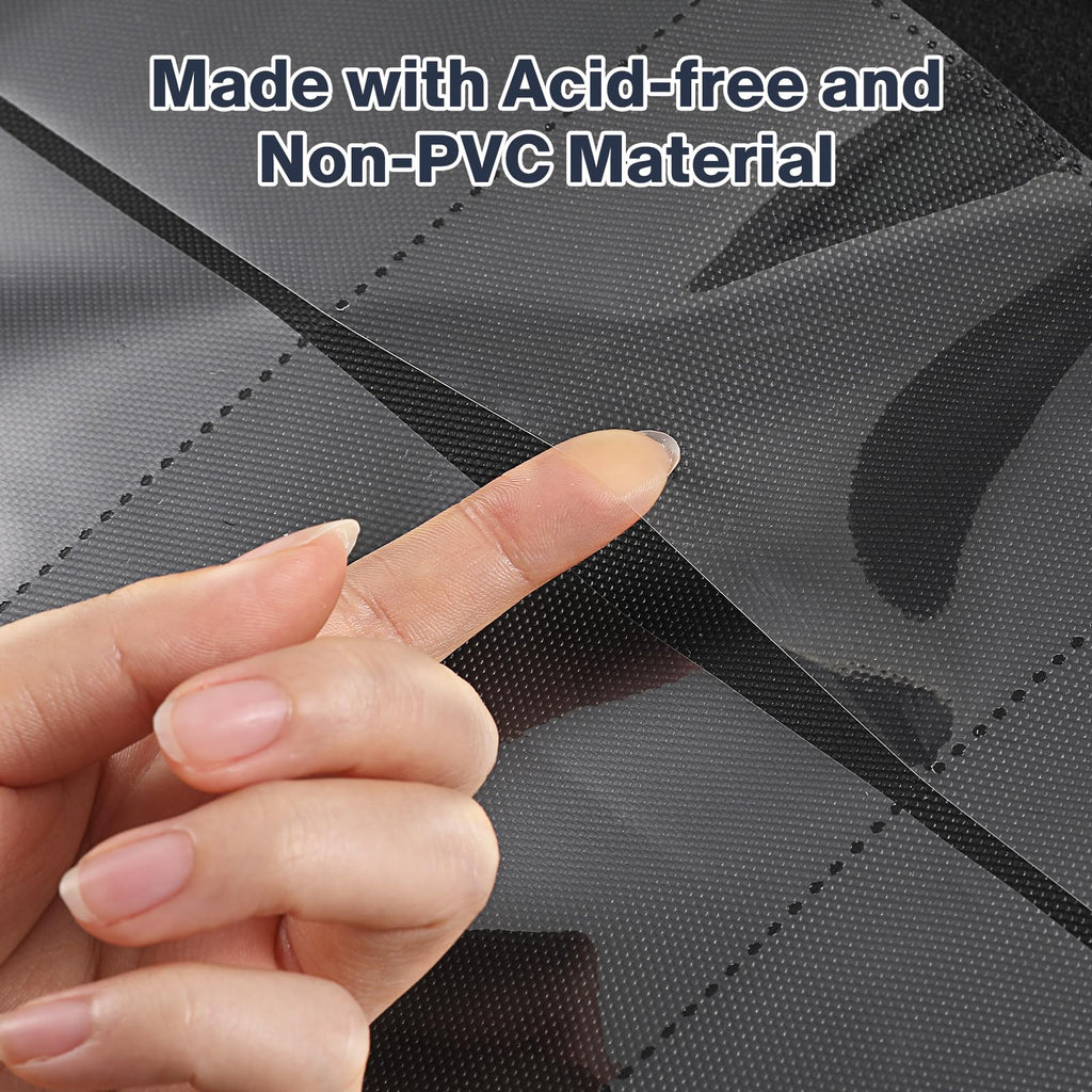 Toploader Binder, Holds 160 Toploaders, 100 Toploaders Included, 4-Pocket PU Cover Top Loader Binder for 3" x 4" Rigid Toploaders, Ringless Double-Sided Toploader Card Binder for TCG, Sport Cards