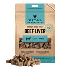 Vital Essentials Freeze Dried Dog Treats, Beef Liver, 15 oz Bag