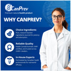 CanPrev Magnesium BisGlycinate Gentle 200mg, 240 v-Caps 240-Day Supply - Pure Elemental Magnesium Supplement, Supports Bone and Muscle Function, Gentle on Stomach, Perfect for Daily Magnesium Needs