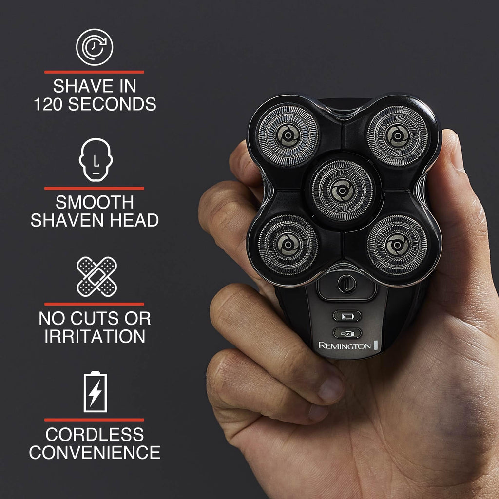 Remington Balder Pro XR7000 Head Shaver for Men, Rotary Wet & Dry Razor