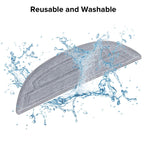 roborock 2 Pack Microfiber Mop Cloths for S8 MaxV Ultra, S8 Max Ultra Series, S8 Max(V) Ultra with R&D, Robot Vacuum Cleaner, with Dual Sonic Vibrations Modules, Mop Pad Replacement Accessories
