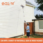 Eazer 3-in-1 Window Squeegee Cleaner, 76'' Spray Window Squeegee with 5-Section Extension Pole, Microfiber and Chenille Cloth, Window Washing Equipment for Indoor/Outdoor Windows, Car Glass