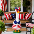 Vzuito 4th of July Porch Goose Outfit, Independence Day Lawn Goose Outfits, 23inch Geese Outfits Clothes Patriotic Geese Costume for Outdoor Yard Garden Decor (Style 5)