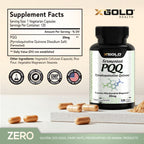 Fermented PQQ 20mg Supplement – Pyrroloquinoline Quinone for Mitochondrial Support, Cellular Energy Production, Brain Health, Memory, Focus & Healthy Aging, Vegan Non-GMO, 120 Capsules