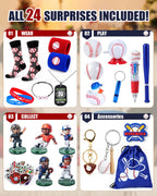 Baseball Advent Calendar 2026, 24pcs Sports Toys Gift Set for Kid